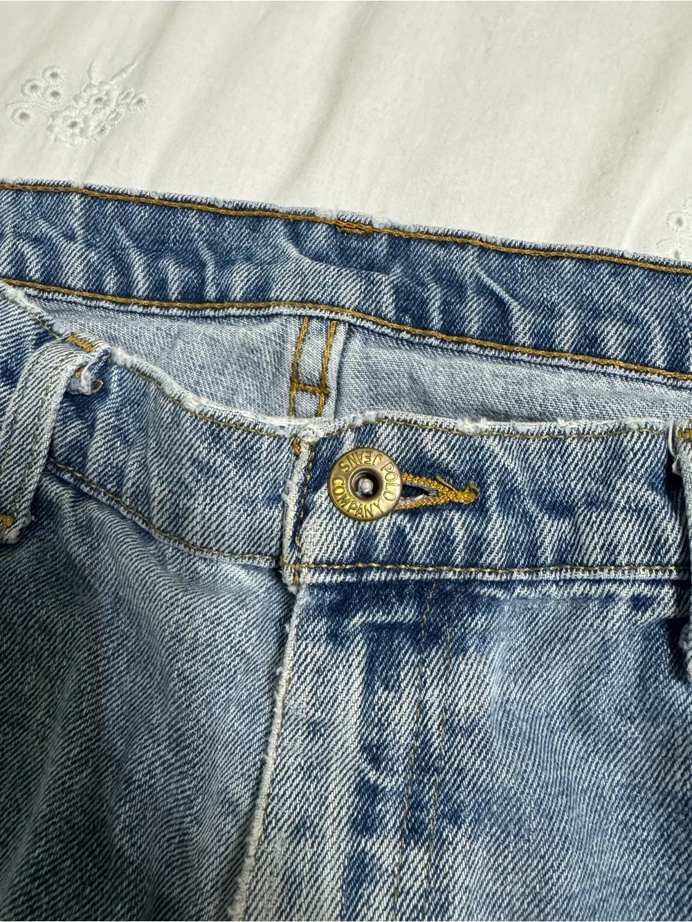 Vintage 90’s Polo by Ralph Lauren Men's Light Blue Relaxed Jeans